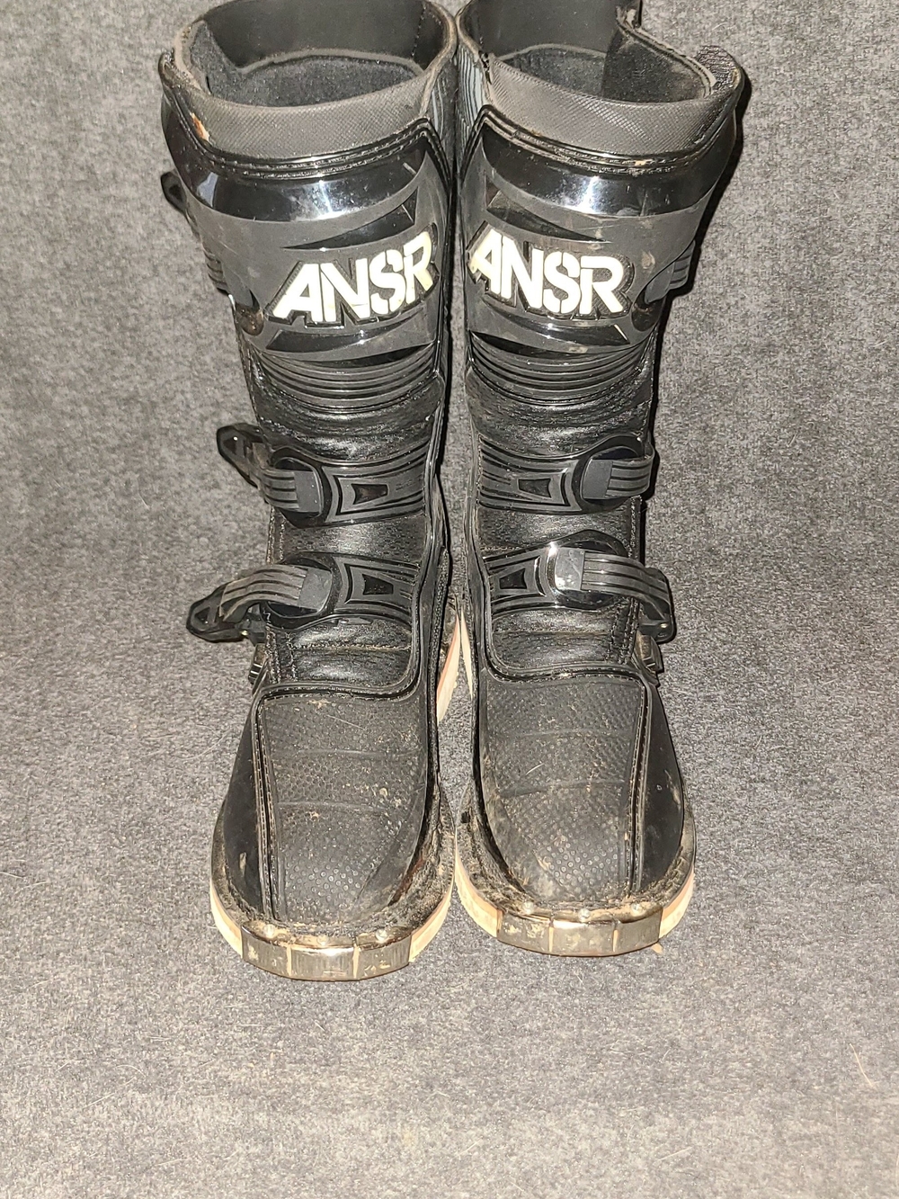 ANSR Answer Youth Motocross AR1 Racer Boots Black Y5